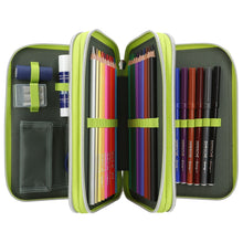 Load image into Gallery viewer, Dino World Triple Filled Pencil Case - Reflector