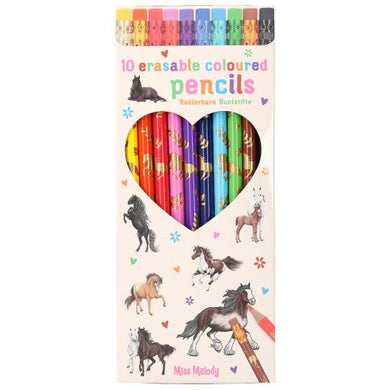 Miss Melody Erasable Pencils with Eraser 10pc