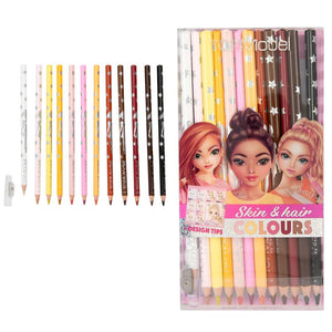 Top Model Colouring Pencils Hair & Skin Colours