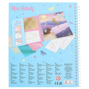 Miss Melody Colouring Book Stick & Shine