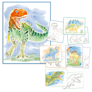 Dino World Colour Me Up Paper (Boxed)