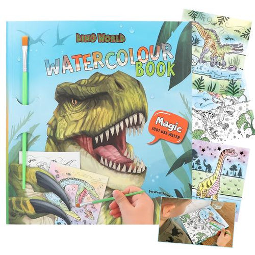 Dino World Water Colour Book with Brush