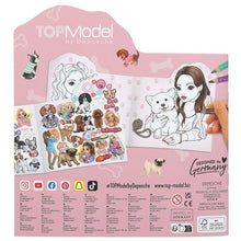 Load image into Gallery viewer, Top Model Doggy Colouring Book w/Stickers