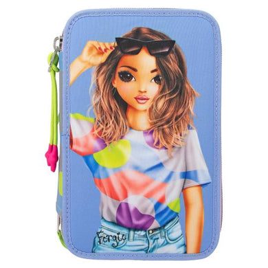 Top Model Triple Filled Pencil Case Flash (girl w glasses)