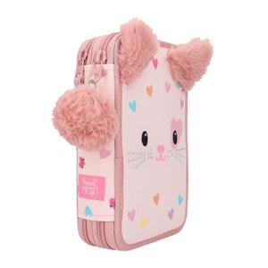 Princess Mimi Double Filled Pencil Case Kitty Love