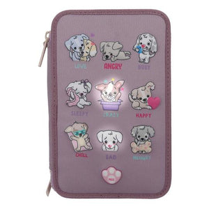 Top Model Triple Filled Pencil Case - Doggy LED