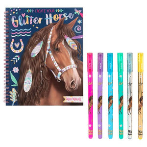 Miss Melody Create Your Glitter Horse w/Pen