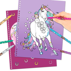 Miss Melody Create Your Glitter Horse w/Pen