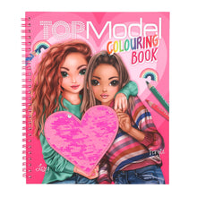 Load image into Gallery viewer, Top Model Colouring Book w Reversible Sequins Happy Together