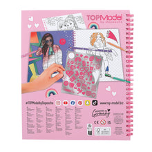 Load image into Gallery viewer, Top Model Colouring Book w Reversible Sequins Happy Together