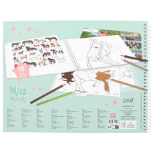 Load image into Gallery viewer, Miss Melody Horse Colouring Book with Glitter Stickers