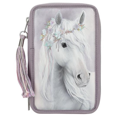 Miss Melody Triple Filled Pencil Case - Fantasy Horse