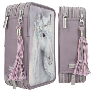 Miss Melody Triple Filled Pencil Case - Fantasy Horse