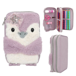 Princess Mimi Double Filled Pencil Case - Penguin