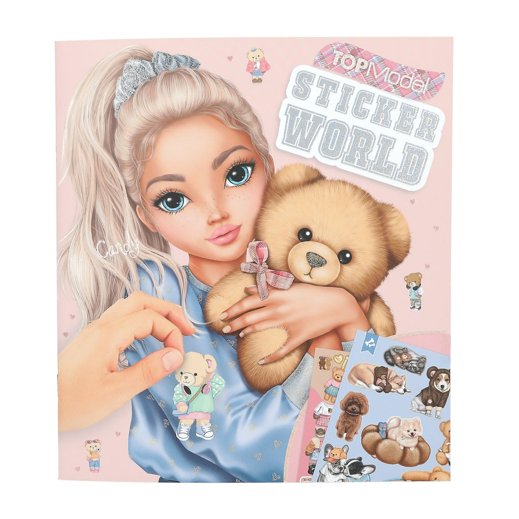 Top Model Sticker World Team Teddy (Girl with Teddy)