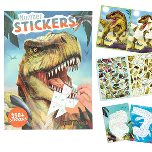 Dino World Number Stickers