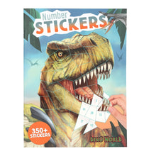 Load image into Gallery viewer, Dino World Number Stickers