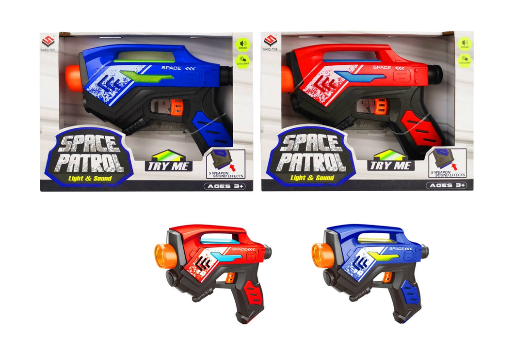 B/O Space Patrol Hand Gun Assorted