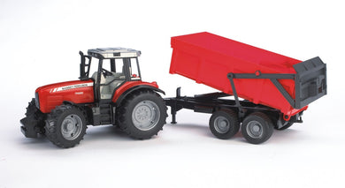 Massey Ferguson 7480 with Trailer Bruder