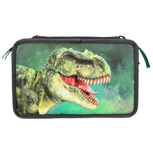 Load image into Gallery viewer, Dino World Triple Filled Pencil Case 3D Effect (T-Rex Head)