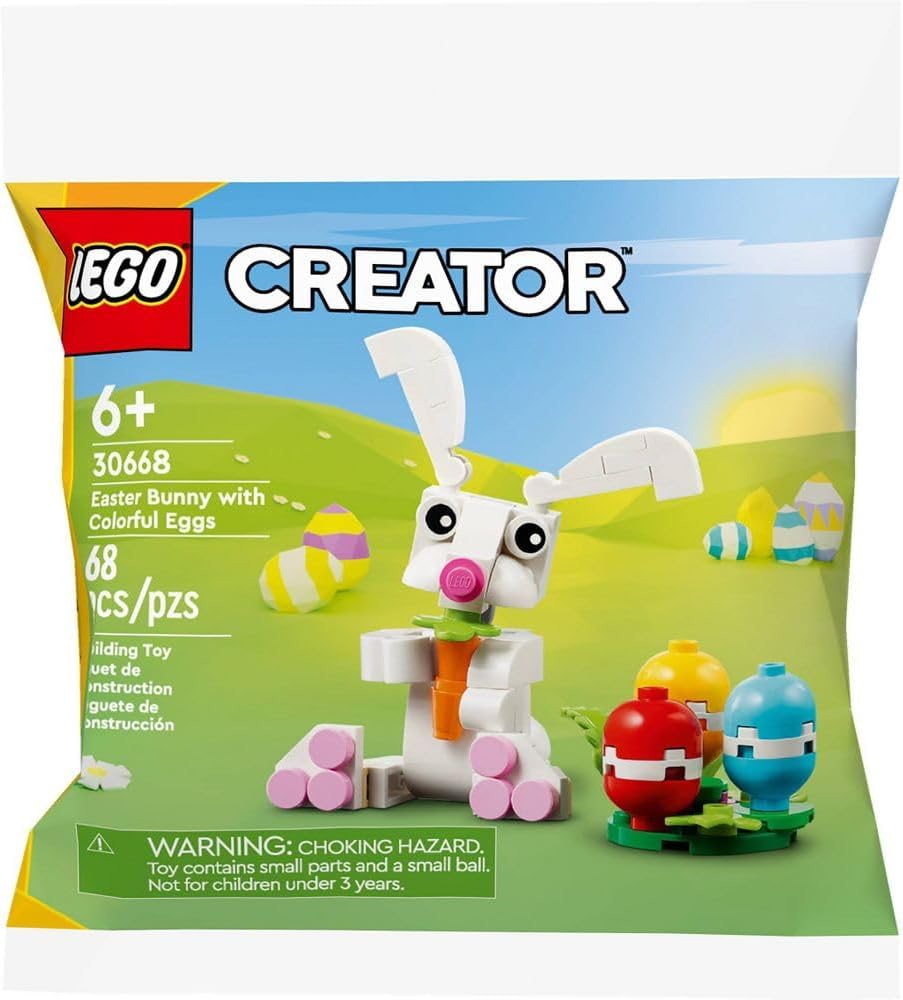 30668 Easter Bunny with Colourful Eggs Creator (Bag)