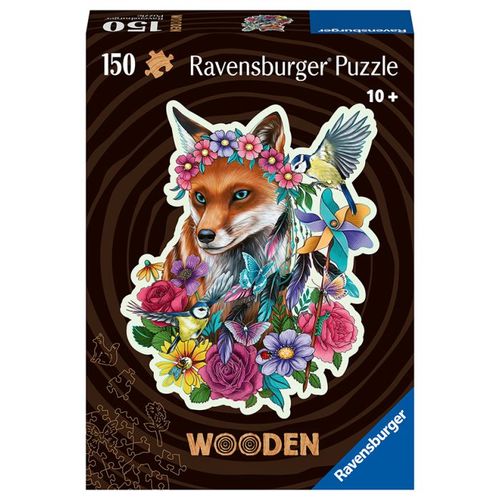 Puzzle 150pc Colourful Fox (Wooden) (Ravensburger)