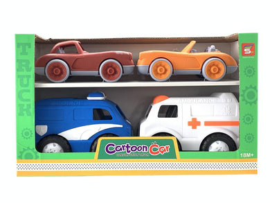 Car Set 4pc (Cartoon Car)           ^