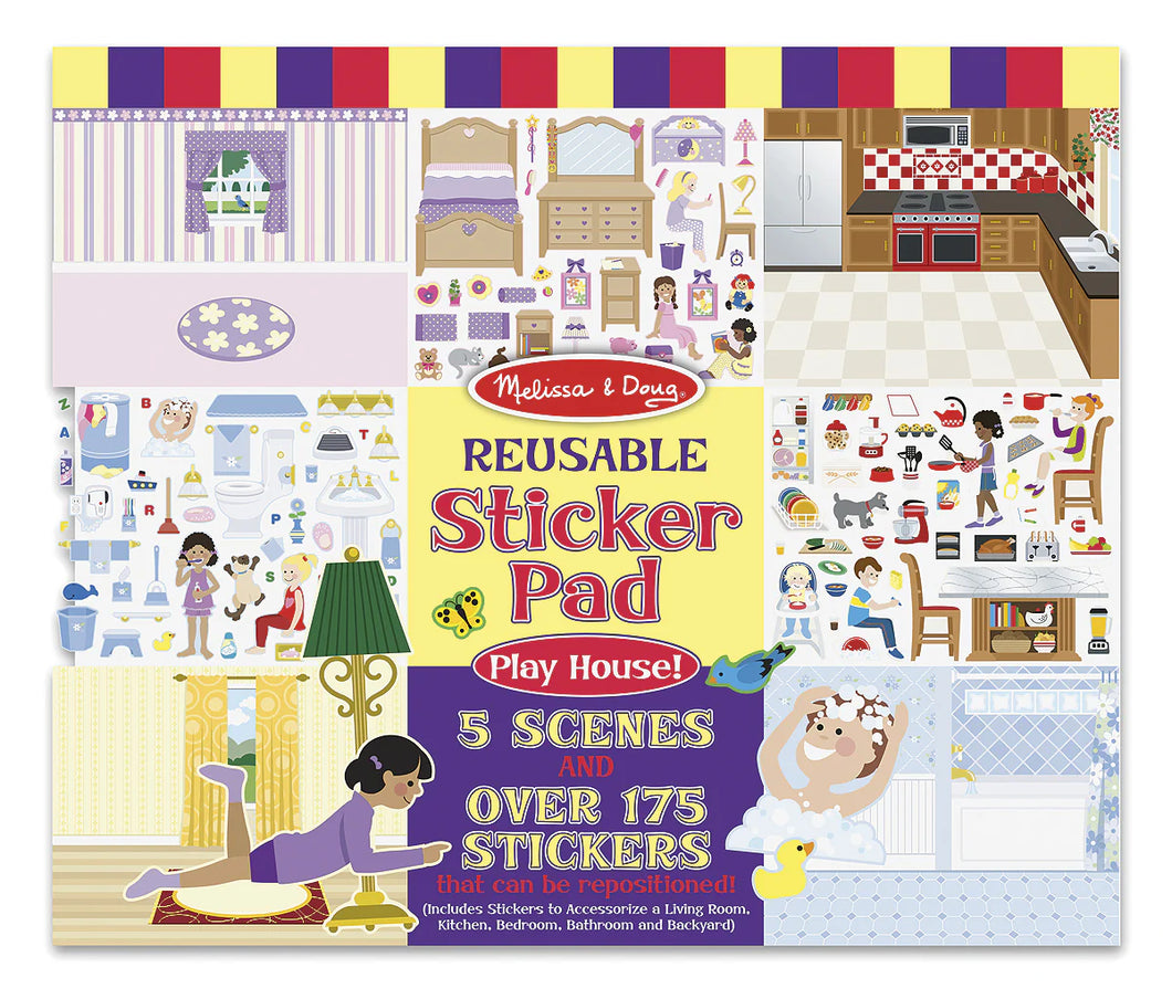 Melissa & Doug Play House Reusable Sticker Pad