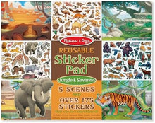 Load image into Gallery viewer, Jungle &amp; Savannah Reusable Sticker Pad