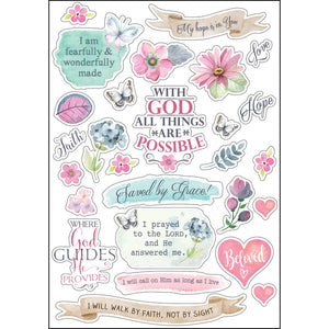 Bible Journaling Stickers 3 x Sheets