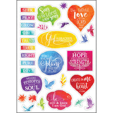 Load image into Gallery viewer, Bible Journaling Stickers 3 x Sheets