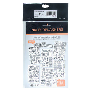 Colouring Journaling Stickers Afr (Inkleurplakkers) (+140pc)