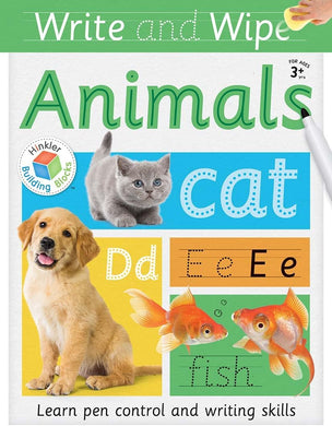 Activity Book Write & Wipe - Animals