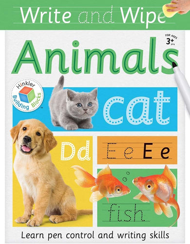 Activity Book Write & Wipe - Animals