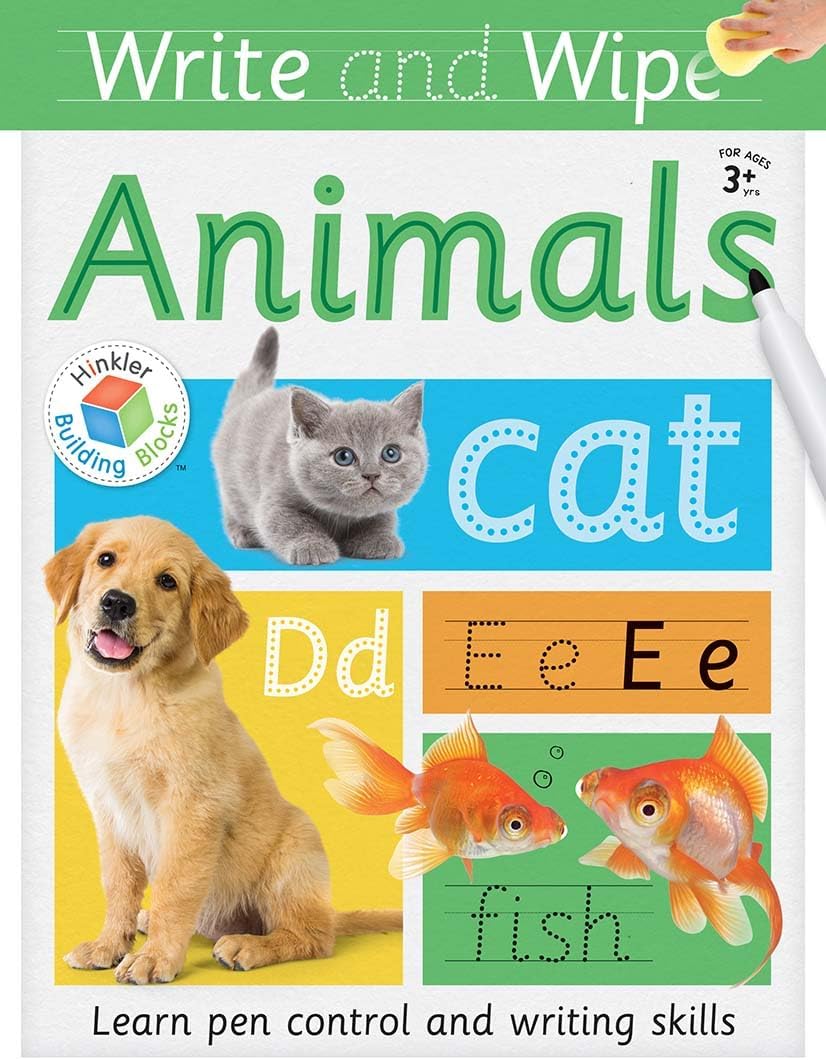 Activity Book Write & Wipe - Animals