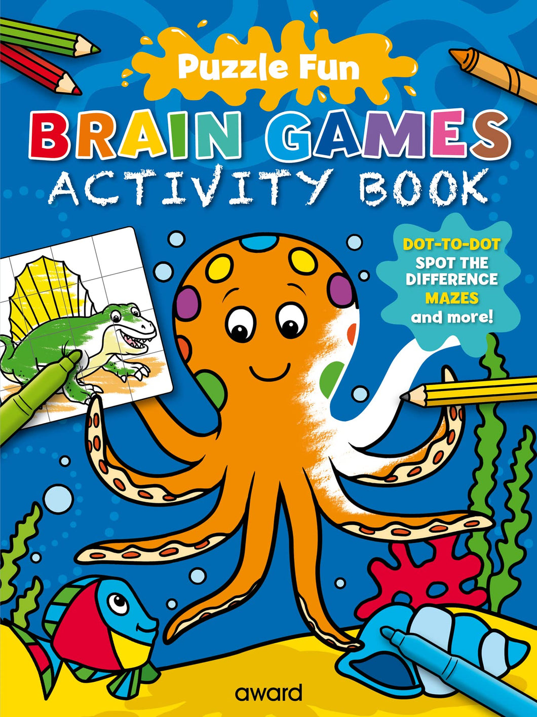 Puzzle Fun - Brain Games Octopus (Dark Blue)