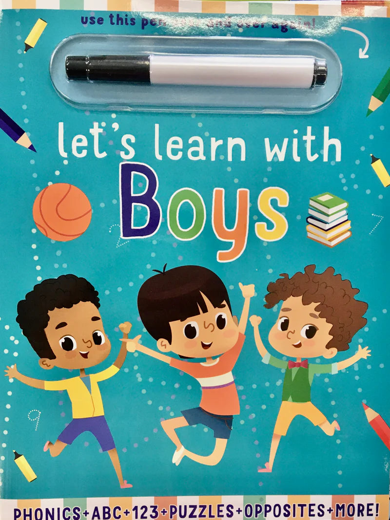 Let's Learn with Boys Wipe Clean