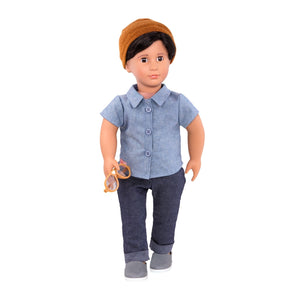 OG Classic Boy Doll Franco 18 Inch Brown Hair