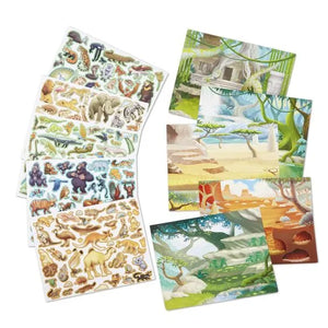 Jungle & Savannah Reusable Sticker Pad