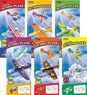 Monster Cars Glider Assorted (Build Your Action Plane)