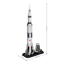 Load image into Gallery viewer, Puzzle 3D NASA Apollo Saturn V Rocket 136pc