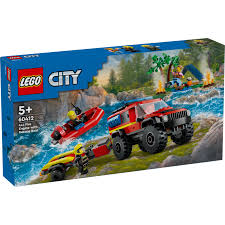 60412 4x4 Fire Truck (Fire Engine) with Rescue Boat City