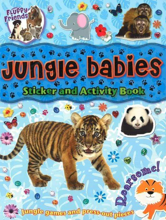 Stickers and Activities Fluffy Friends - Jungle Babies