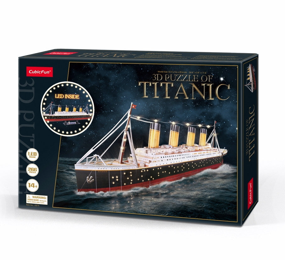 Puzzle 3D Titanic with LED Unit 266pc