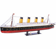 Load image into Gallery viewer, Puzzle 3D Titanic with LED Unit 266pc