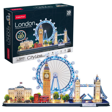 Puzzle 3D London City Line with LED Unit 186pc