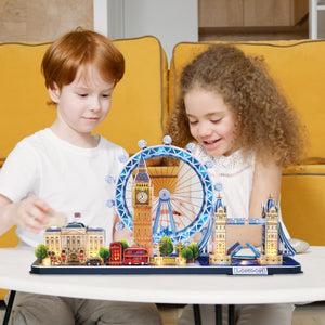 Puzzle 3D London City Line with LED Unit 186pc