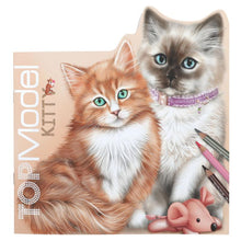 Load image into Gallery viewer, Top Model Kitty Colouring Book with Stickers