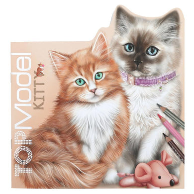 Top Model Kitty Colouring Book with Stickers