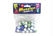 Spiral Milky Marbles 16mm 50pc (Monster Marbles)